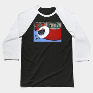 Rat in a Christmas Stocking Baseball T-Shirt